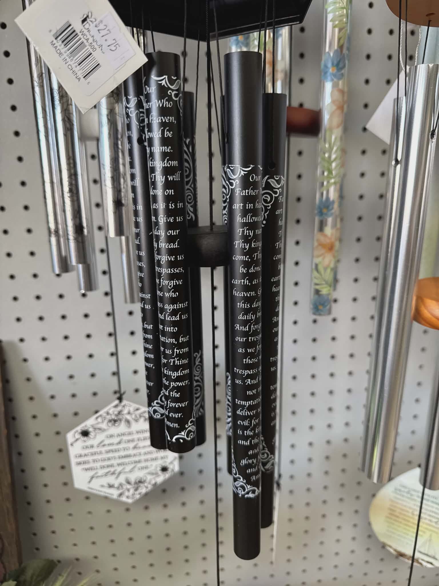 Windchime Iron Sail Lords Prayer